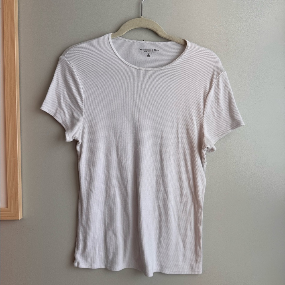 Abercrombie & Fitch ribbed white top
